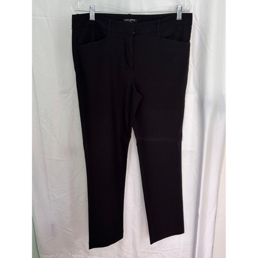 Mario Serrani Italy Black Dress Pants Career Office Trousers Size 12‎